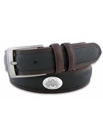 Ohio State Concho Two Tone Leather Belt