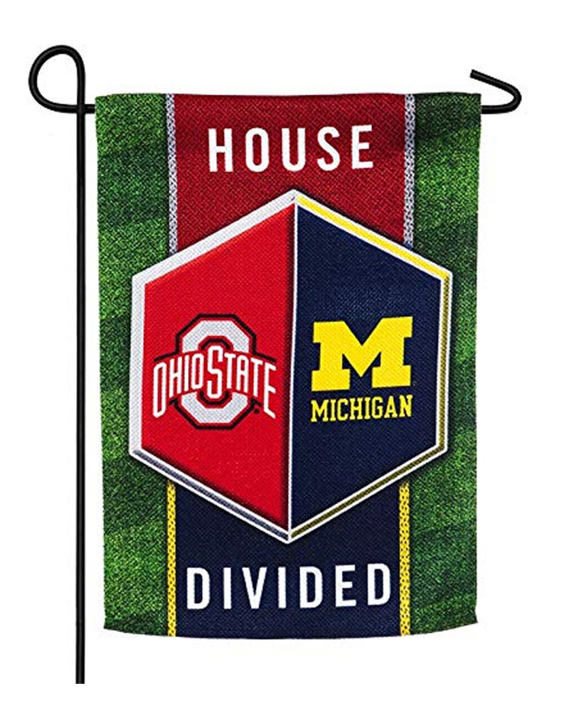 Michigan Ohio State House Divided Suede Garden Flag Everything