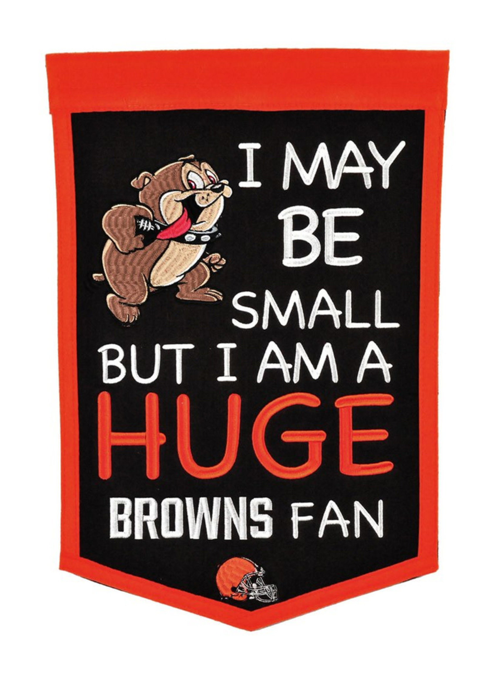 Cleveland Browns 12" x 18" Lil Fan Traditions Banner