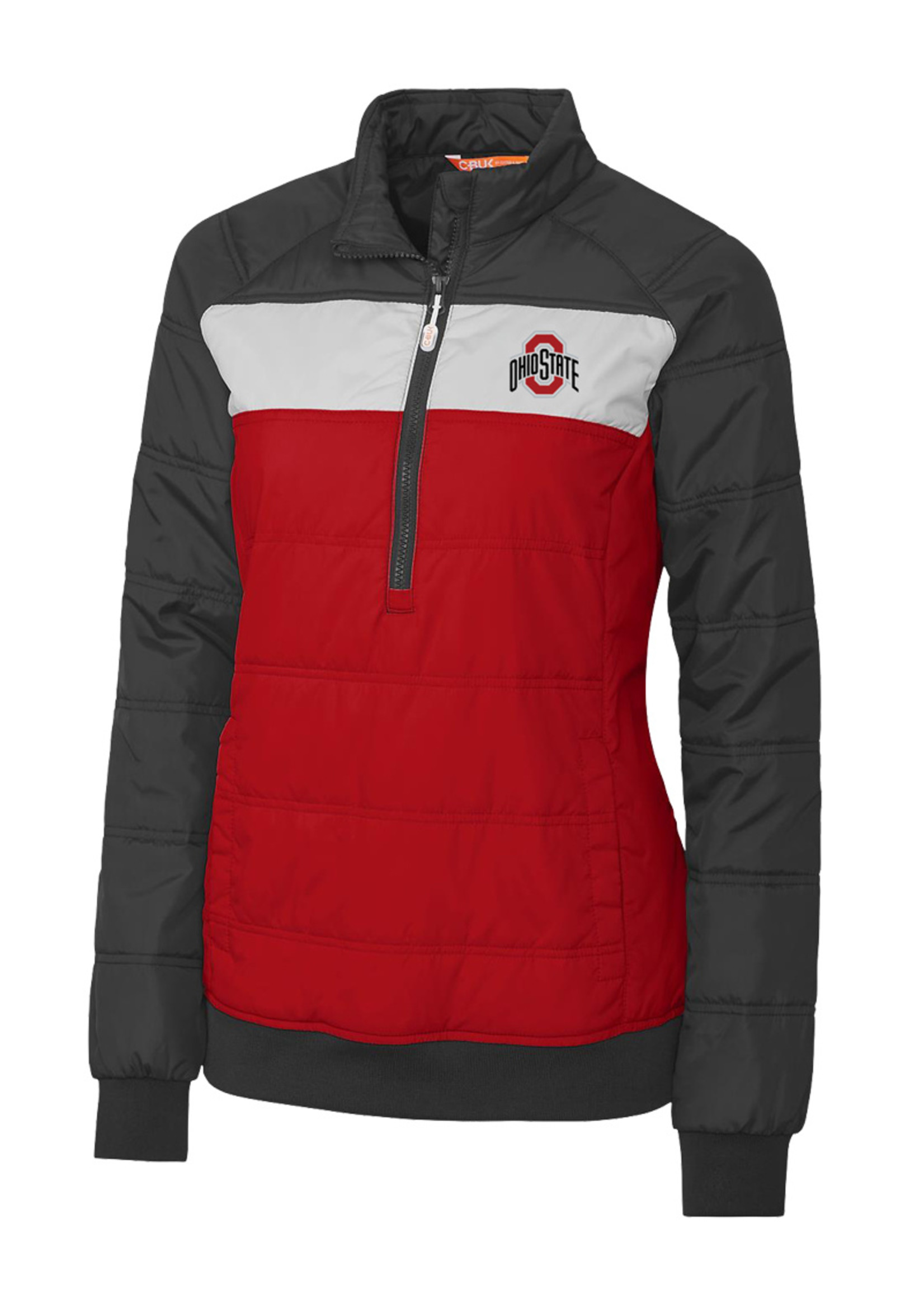 Cutter & Buck Ohio State Buckeyes Womens Thaw Pullover Jacket