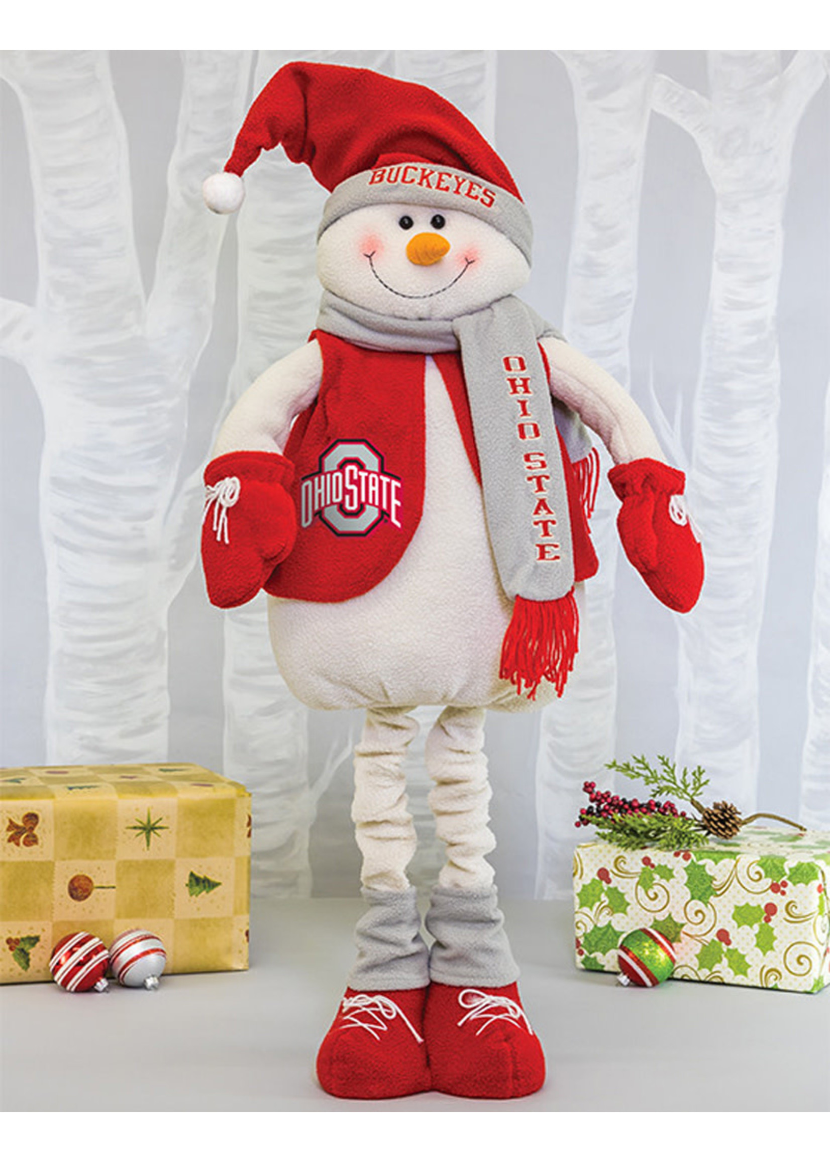 Ohio State Buckeyes Snowman Mascot