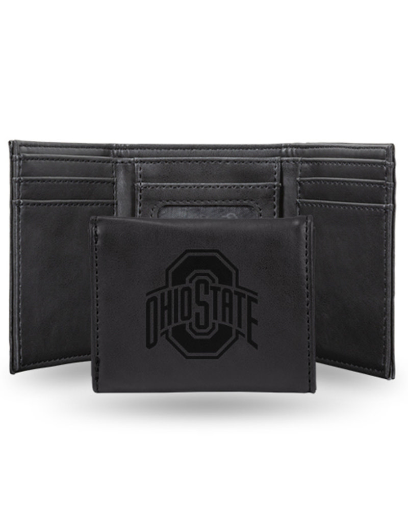 Ohio State Buckeyes Laser Engraved Trifold Wallet Everything Buckeyes