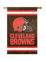 Cleveland Browns 2 Sided Applique House Flag