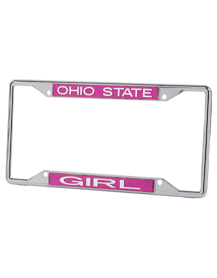 Ohio State Buckeyes Girl License Plate Frame Everything Buckeyes