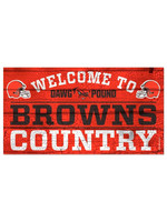 Wincraft Cleveland Browns 13"x24" Wood Sign