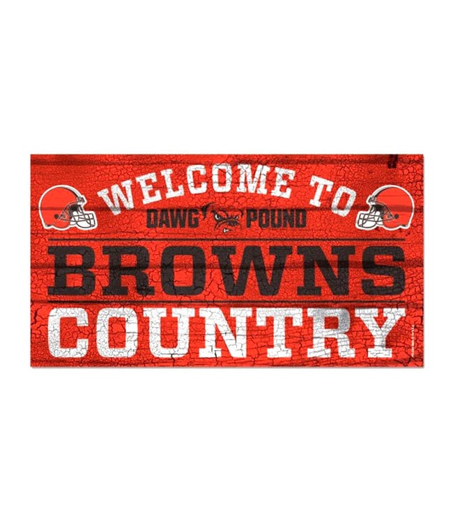 Wincraft Cleveland Browns 13"x24" Wood Sign