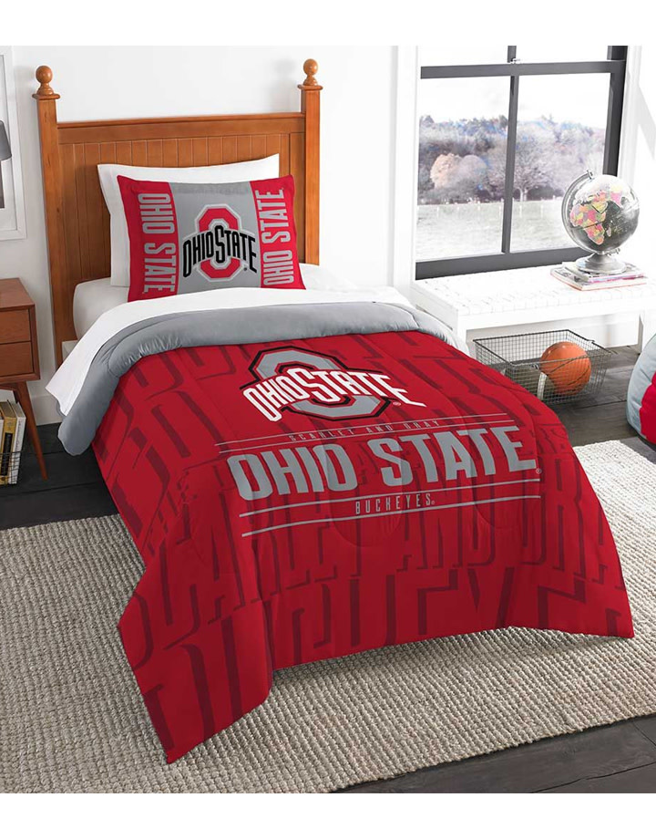 Ohio State Buckeyes Twin Comforter Sham Set Everything Buckeyes