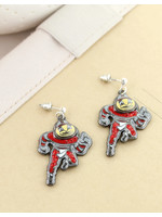 Ohio State “Brutus” Crystal Logo Earrings