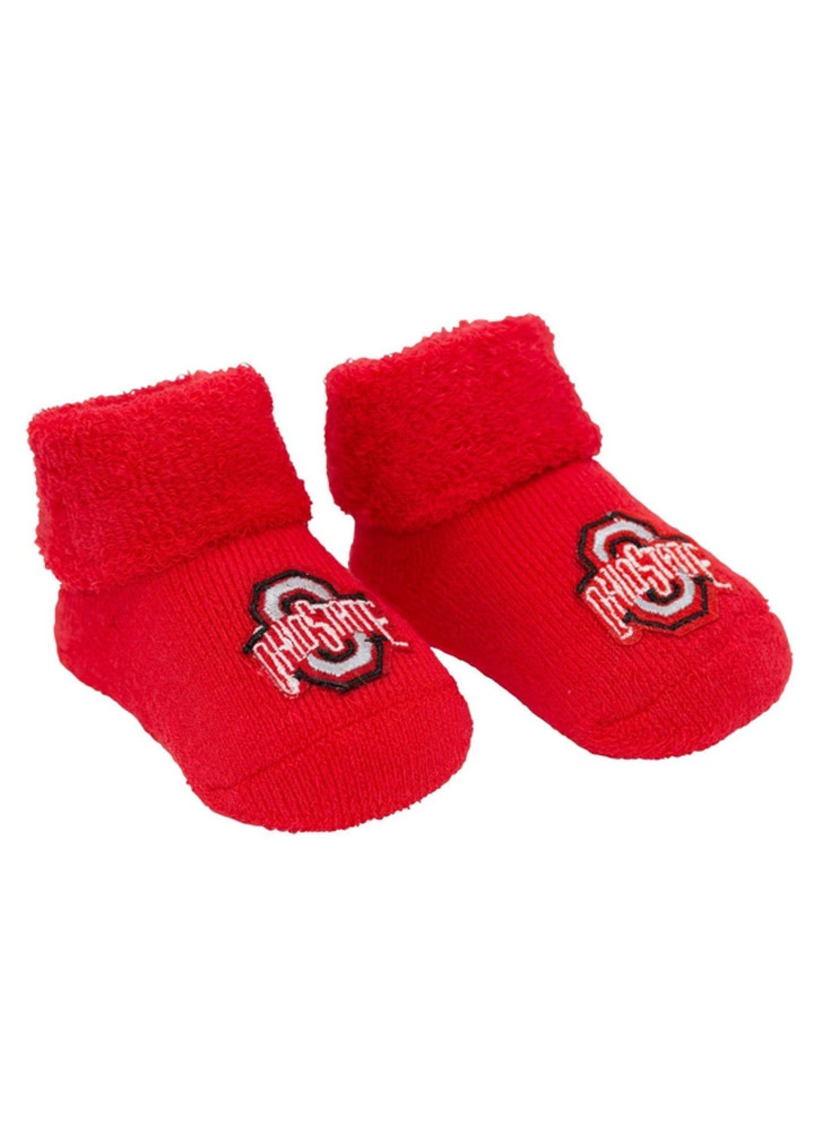Ohio State Buckeyes Red Baby Booties