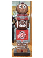 Ohio State Tiki Totem - 6 Foot Tall