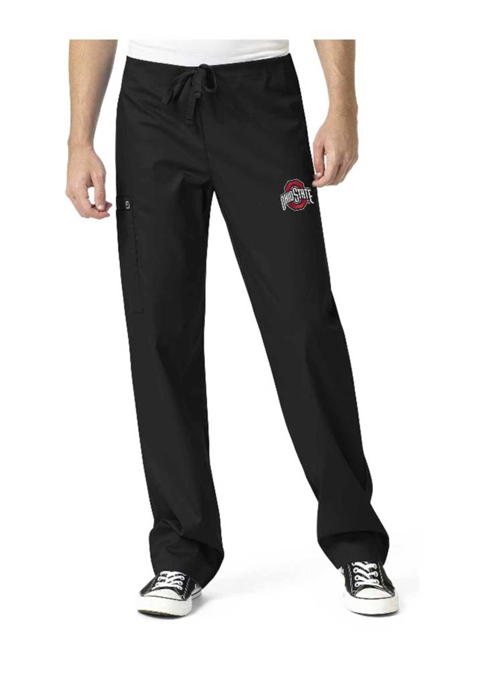 Wonder Wink Scrubs Ohio State Buckeyes Unisex Drawstring Cargo Scrubs Pant