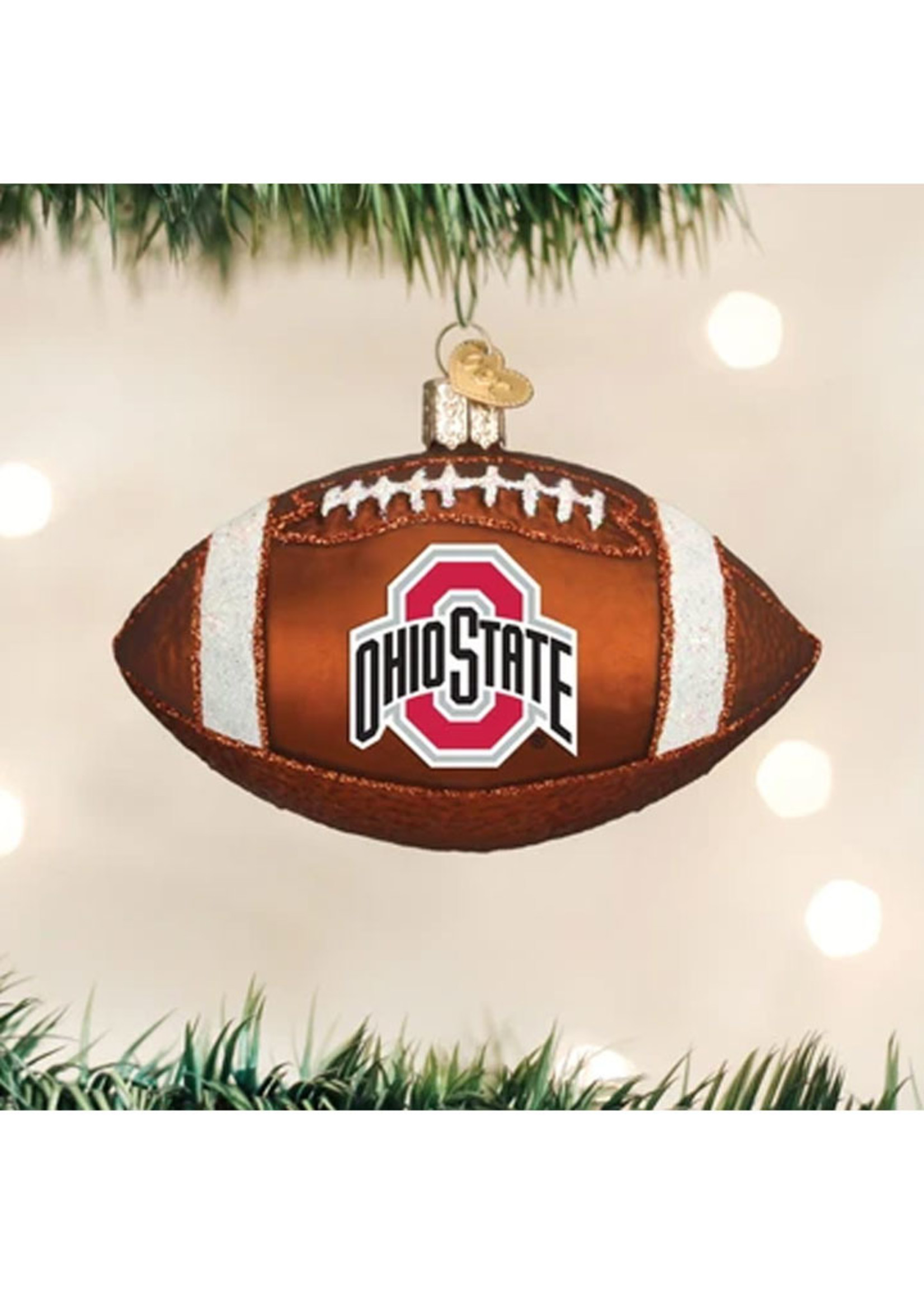 Old World Christmas Cleveland Browns Football Ornament For