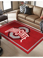 Ohio State University 5'X7'6" Logo Area Rug