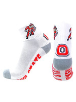 Ohio State Buckeyes Men's Heel Toe Quarter Socks