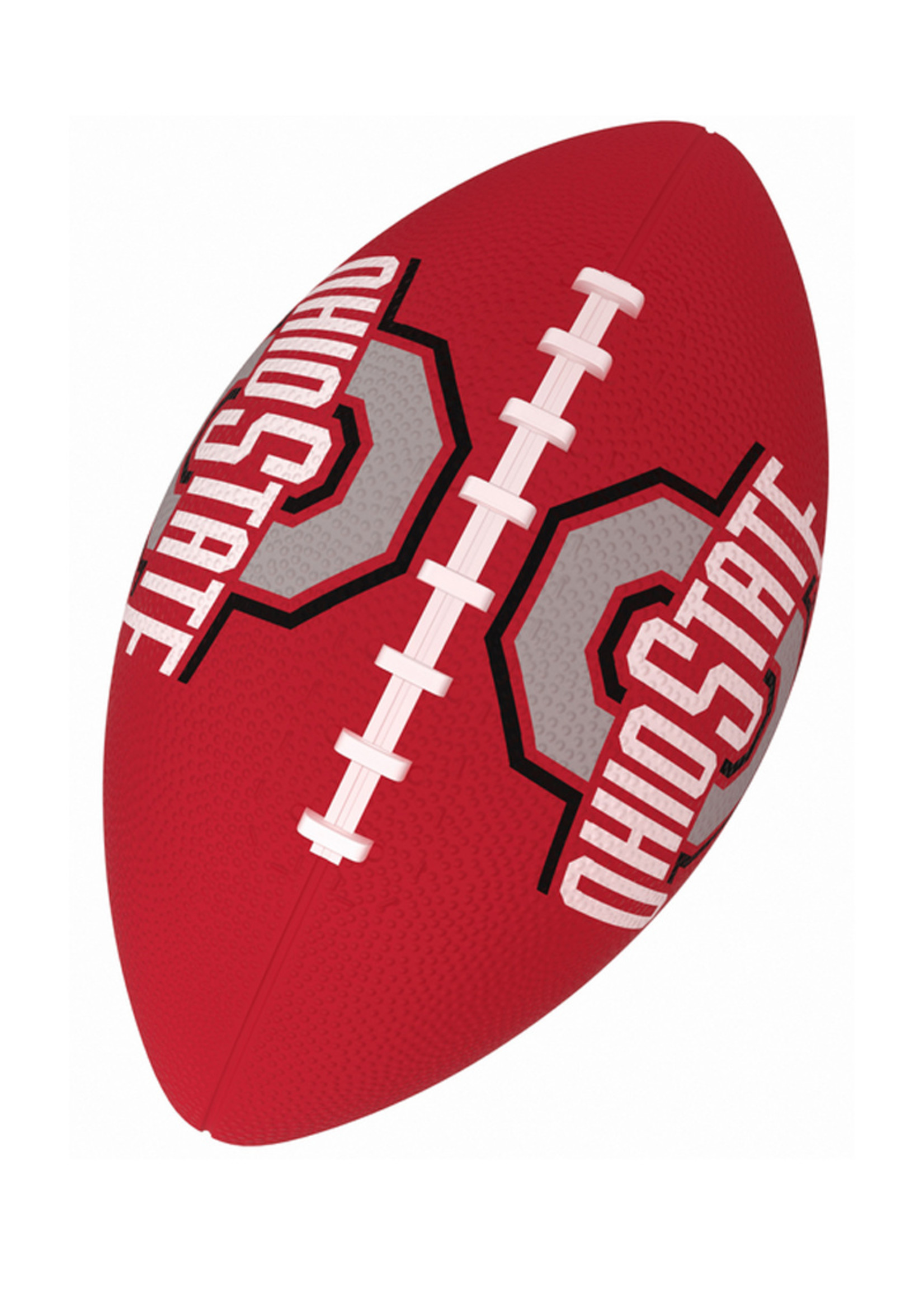 Ohio State Combo Logo Junior-Size Rubber Football