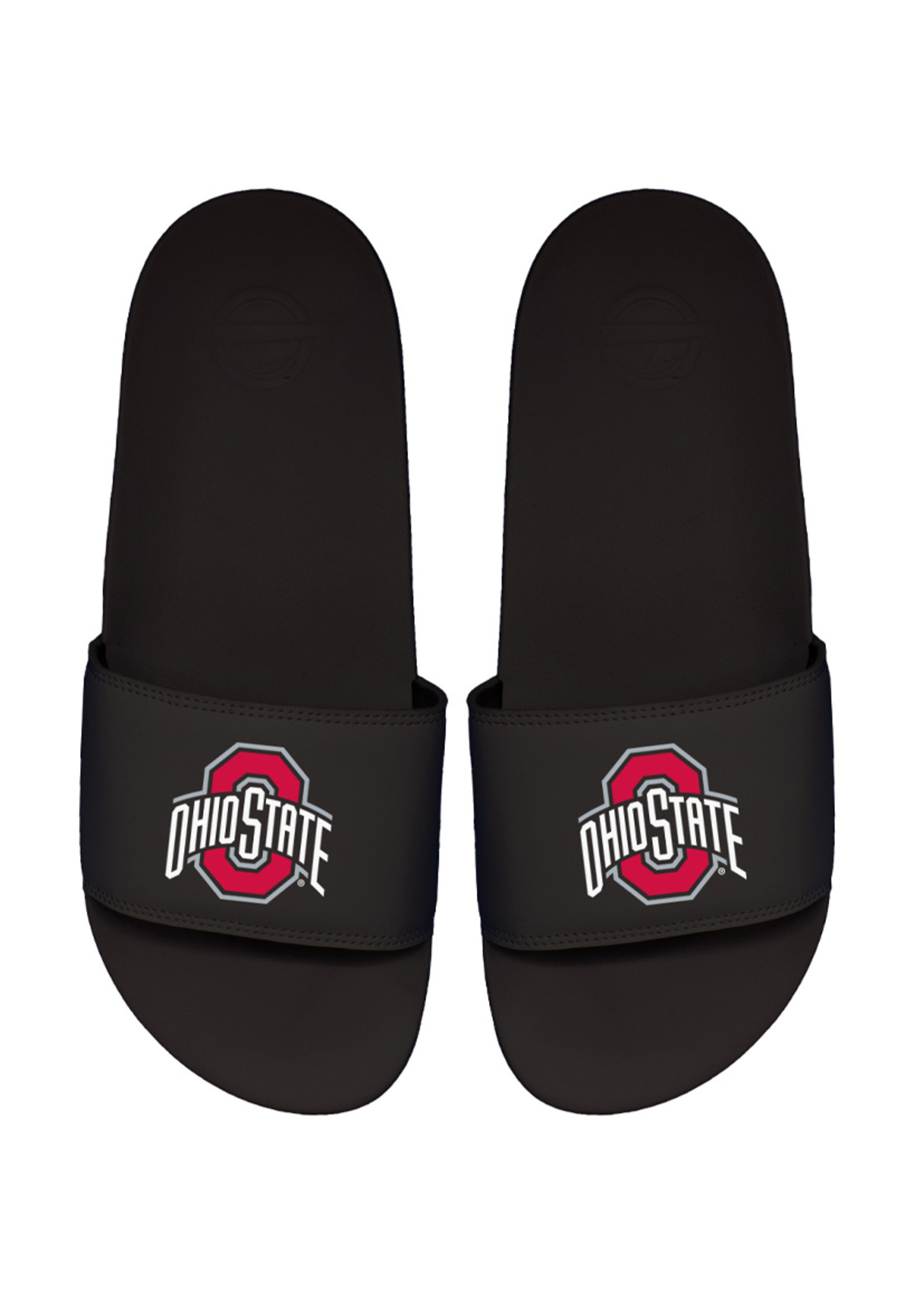 Ohio State Buckeyes Black Motto Slip On Slides