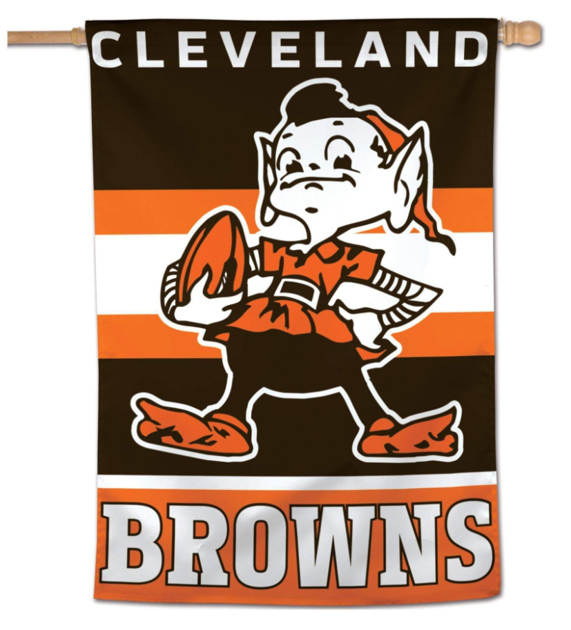 CLEVELAND BROWNS (2014) Official "Brownie The Elf" Retro NFL Logo  T-Shirt Large