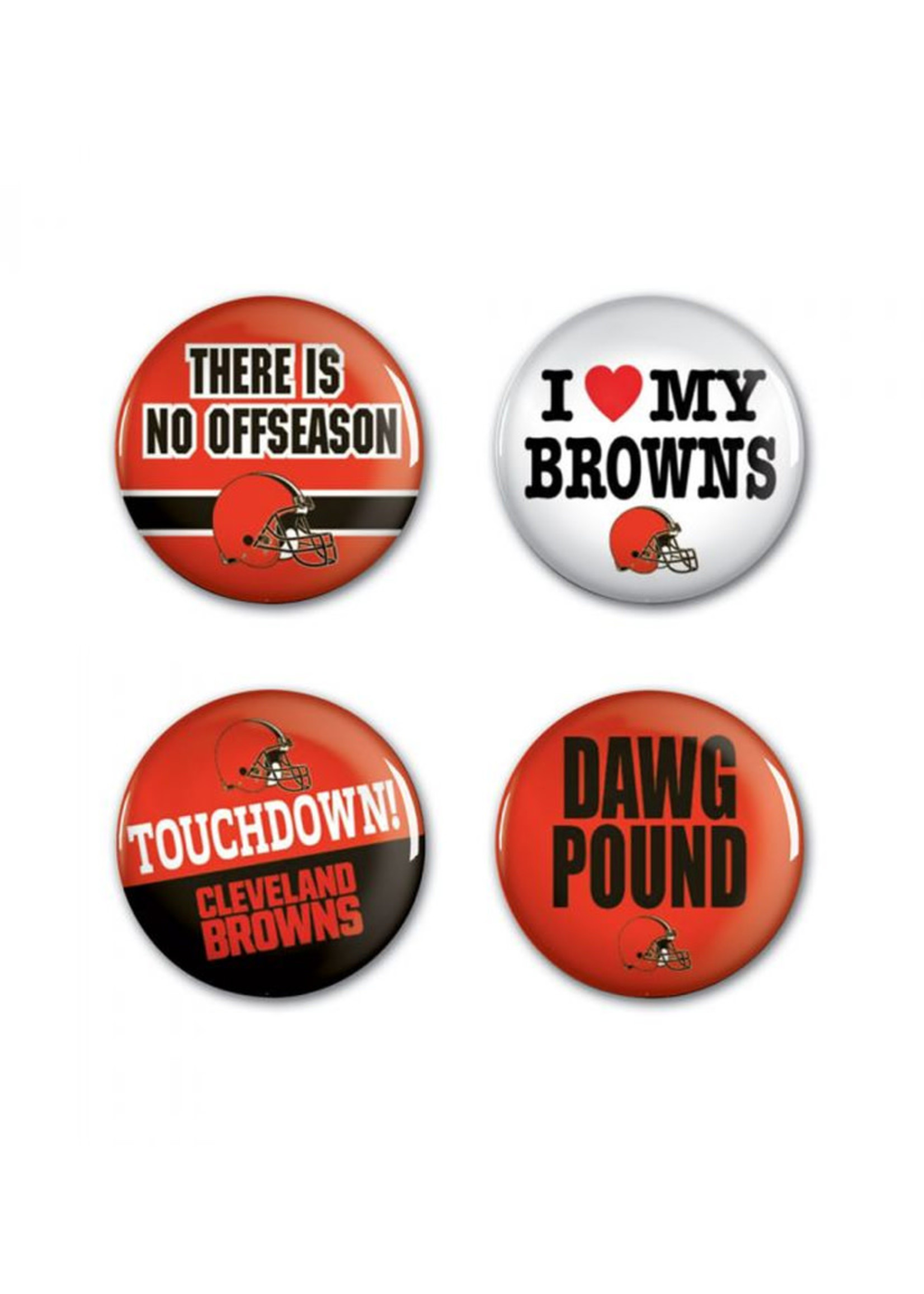 Wincraft Cleveland Browns 4pk Buttons