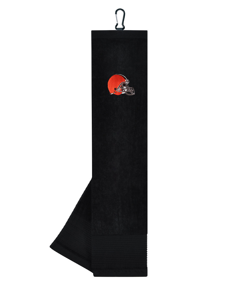 Team Effort Cleveland Browns Embroidered Face/Club Tri-Fold Towel