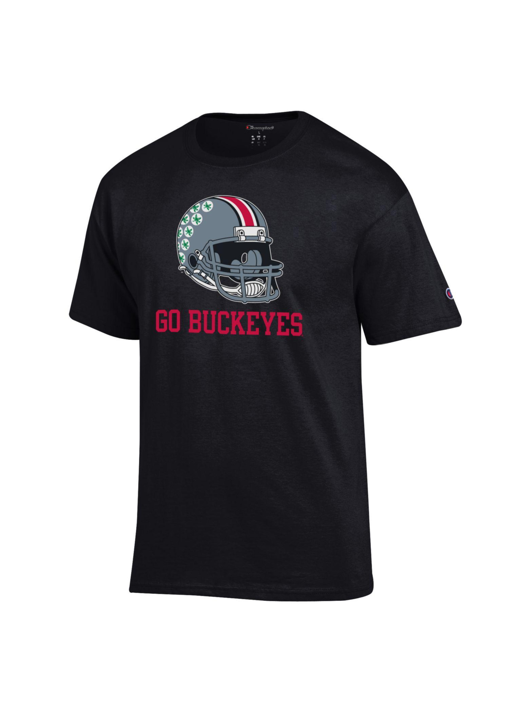 Champion Ohio State Buckeyes "Go Buckeyes" Helmet Tee