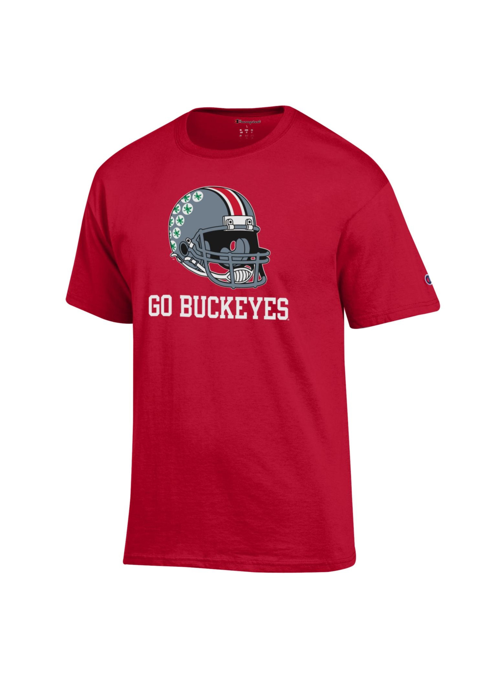 Champion Ohio State Buckeyes "Go Buckeyes" Helmet Tee