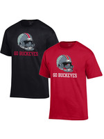 Champion Ohio State Buckeyes "Go Buckeyes" Helmet Tee