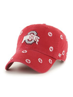 47 Brand Ohio State Buckeyes Confetti Leaf Adjustable Hat Red
