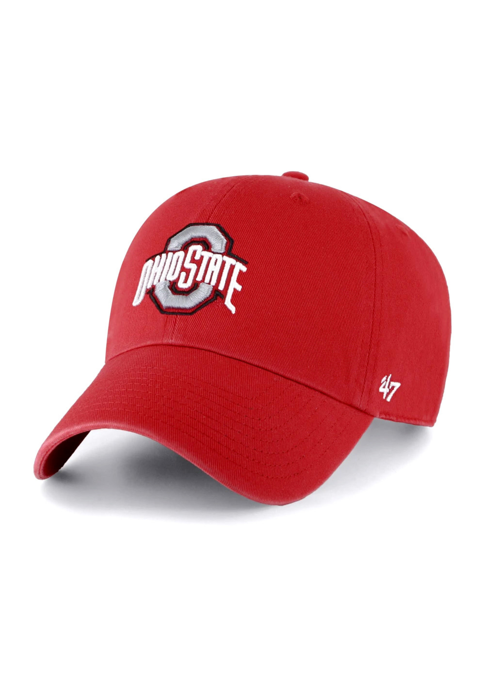 47 Brand Ohio State Buckeyes Athletic O Red Adjustable Hat