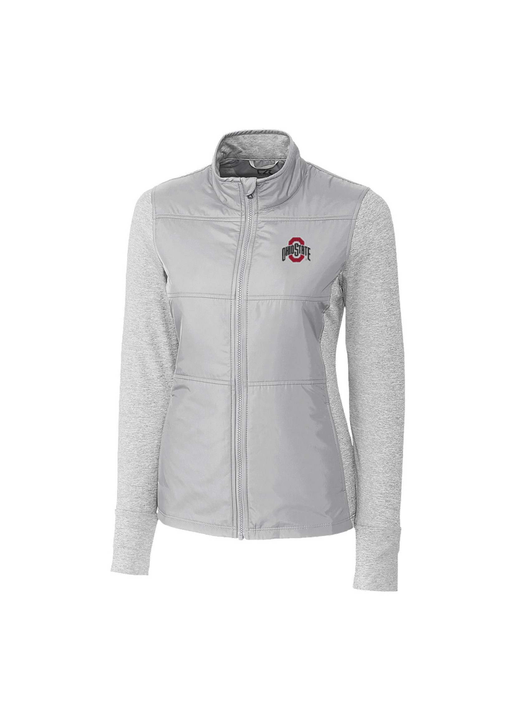 Cutter & Buck Ohio State Buckeyes Women's Stealth Hybrid Quilted Jacket