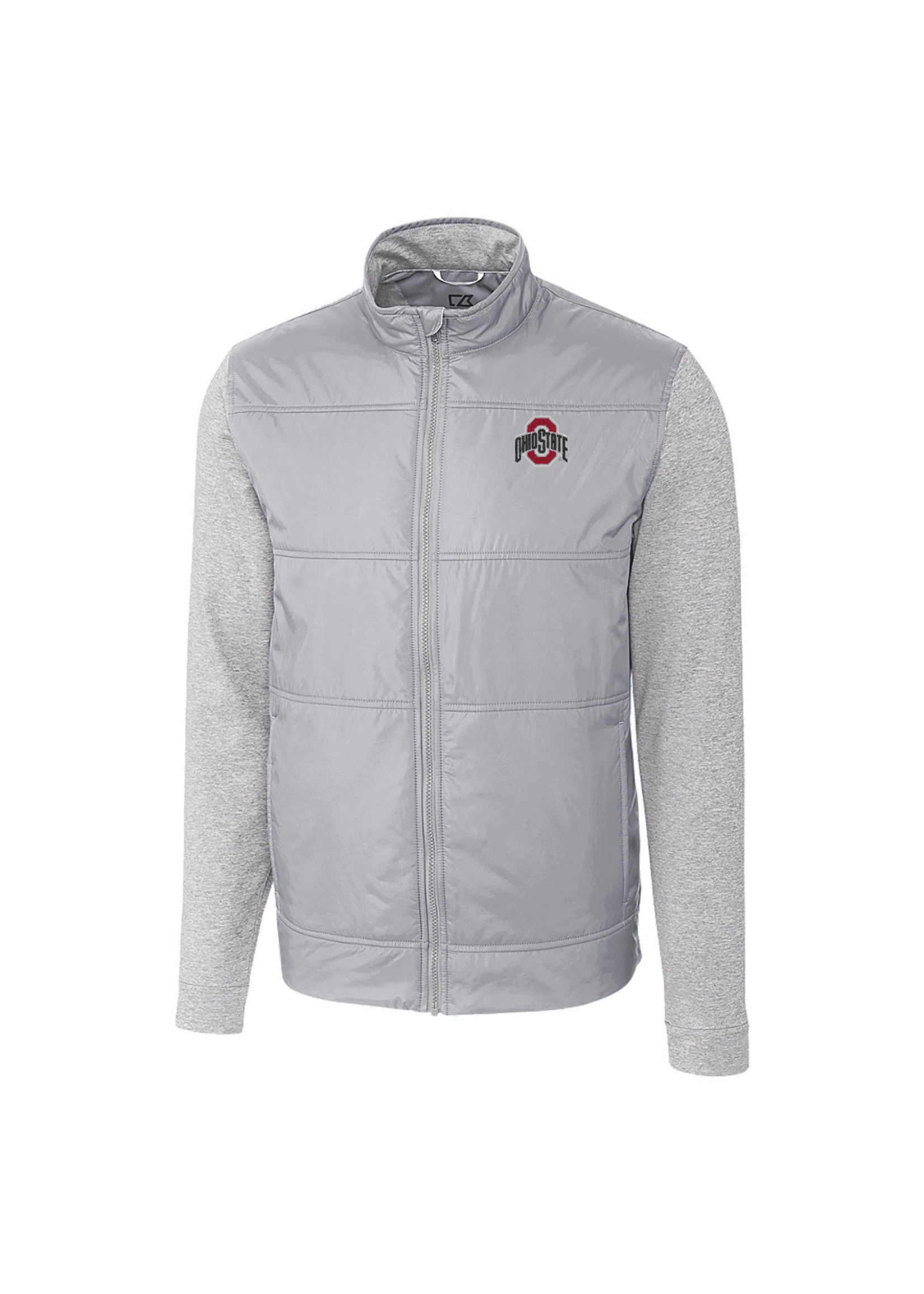 Cutter & Buck Ohio State Buckeyes Men's Stealth Hybrid Quilted Jacket