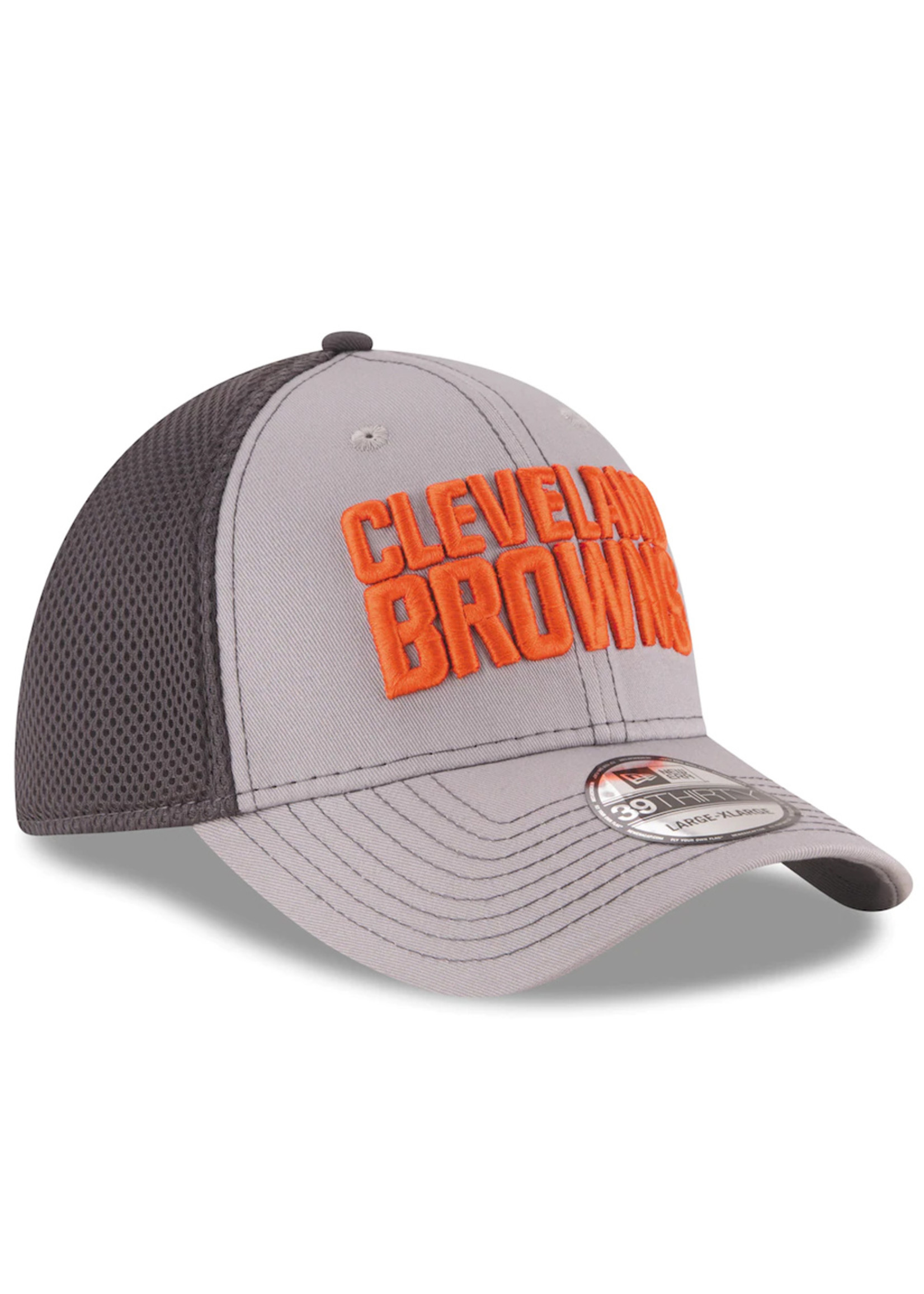 NEW ERA Cleveland Browns New Era Grayed Out Neo 2 39THIRTY Flex Hat - Gray