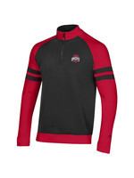 Champion Ohio State Buckeyes Super Fan 1/4 Zip Red & Black Sweatshirt
