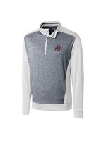 Cutter & Buck Ohio State Buckeyes Men's Replay Long Sleeve 1/4 Zip