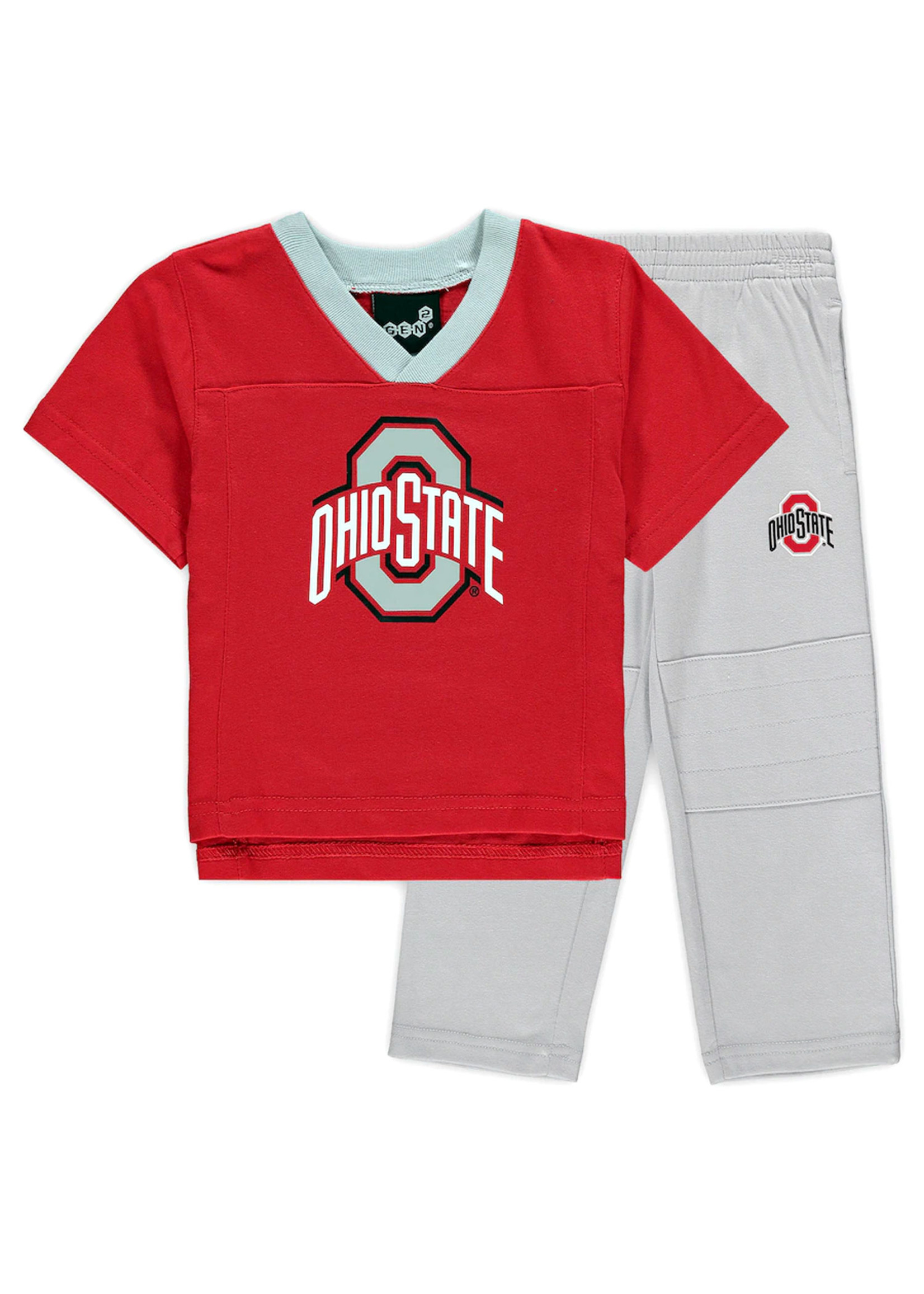 Ohio State Buckeyes Toddler Training Camp Jersey T-Shirt and Pants Set