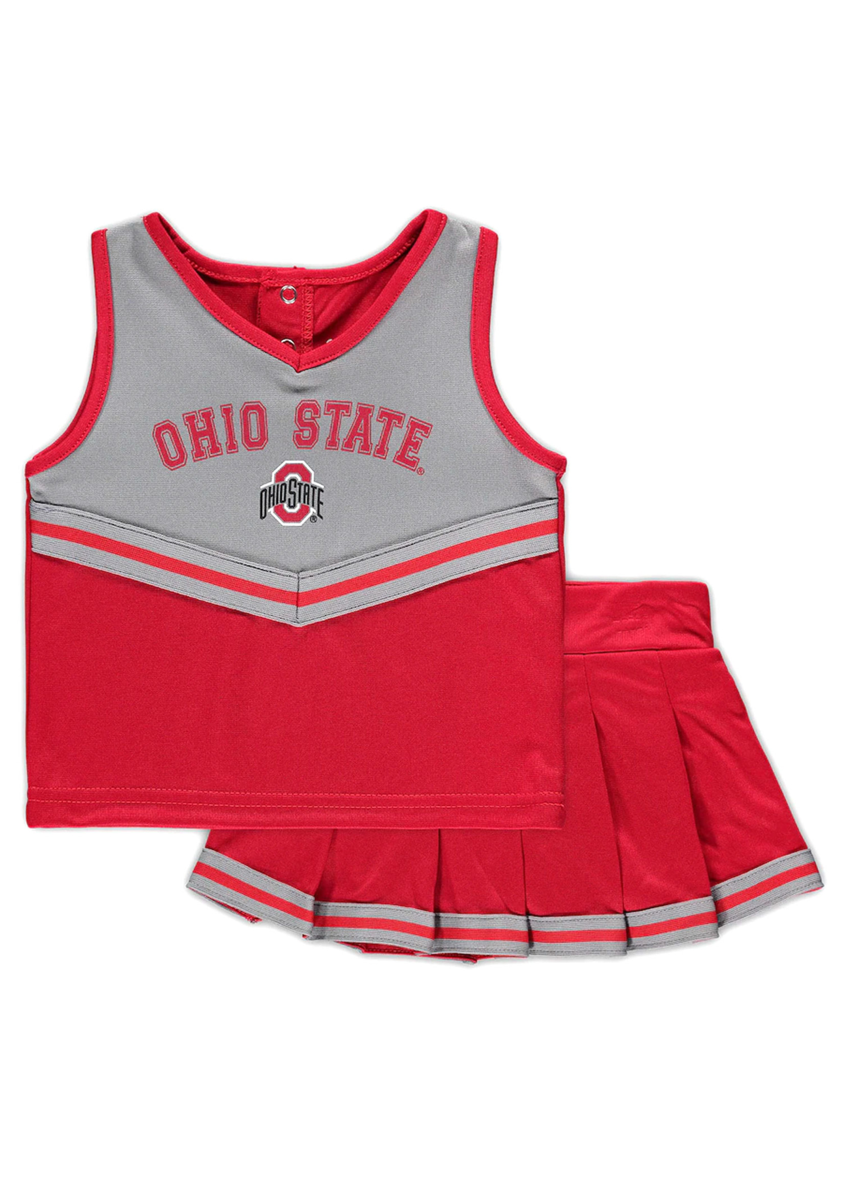 Colosseum Athletics Ohio State Buckeyes Toddler Cheerleader Set