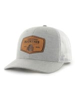 47 Brand Ohio State Buckeyes Tanyard Heather Gray Trucker Hat