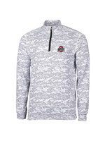 Cutter & Buck Ohio State Buckeyes Traverse Camo 1/4 Zip Pullover