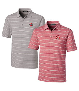 Cutter & Buck Ohio State Buckeyes Forge Heather Stripe Polo