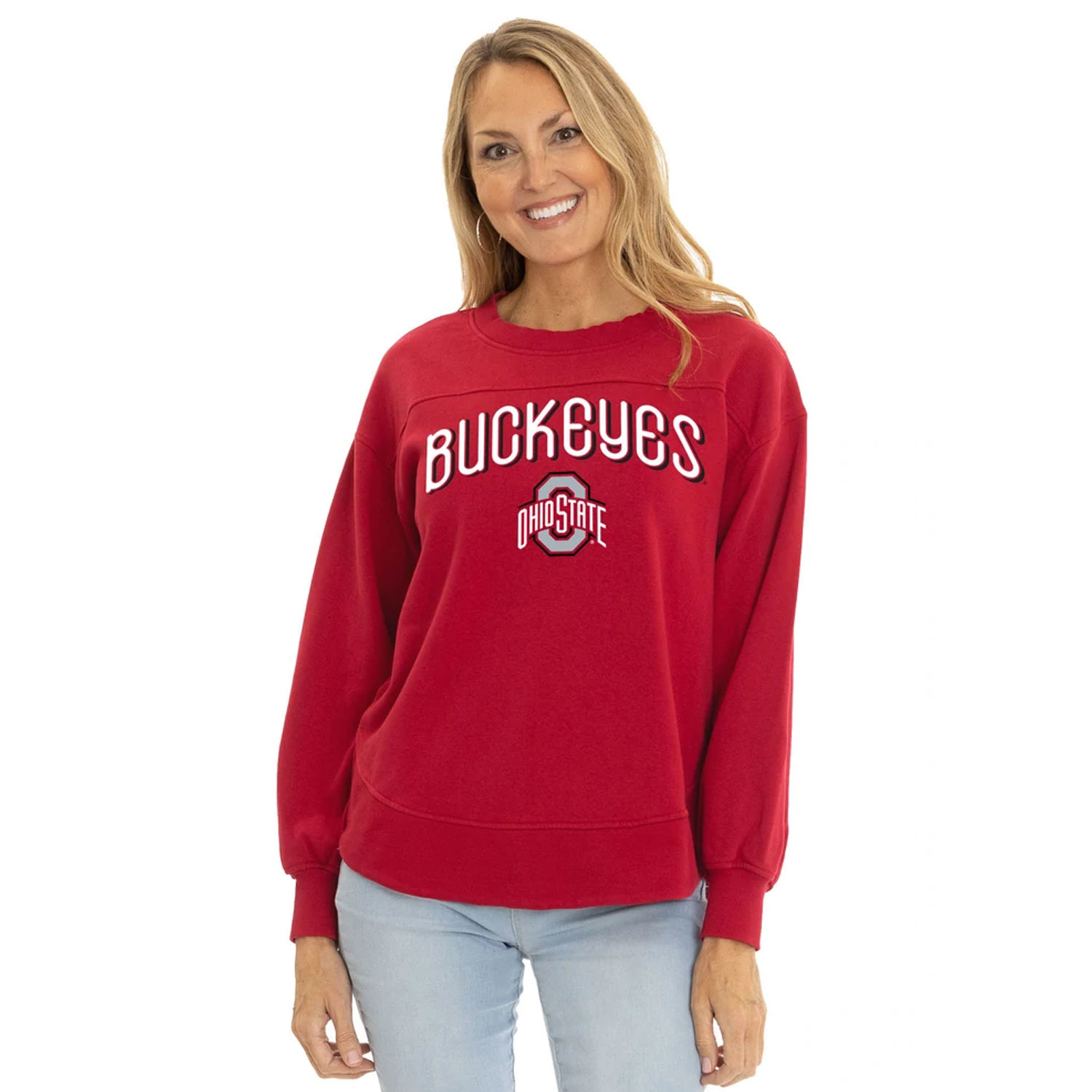 Flying Colors Ohio State Buckeyes Yvette Crewneck Sweatshirt Everything Buckeyes
