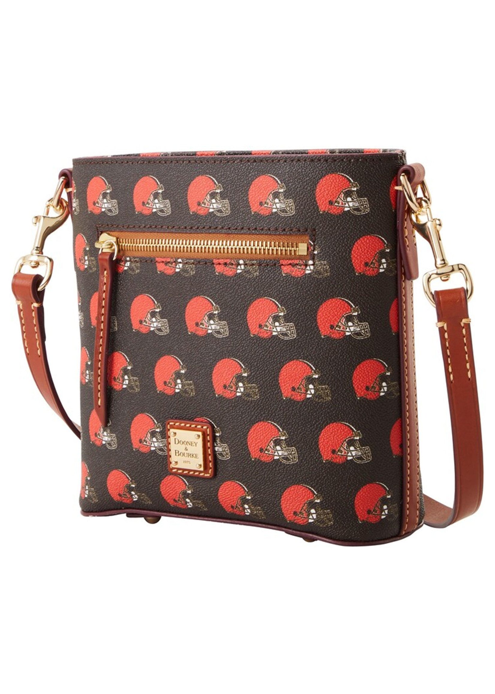 Cleveland Browns Small Zip Crossbody - Dooney & Bourke - Everything Buckeyes