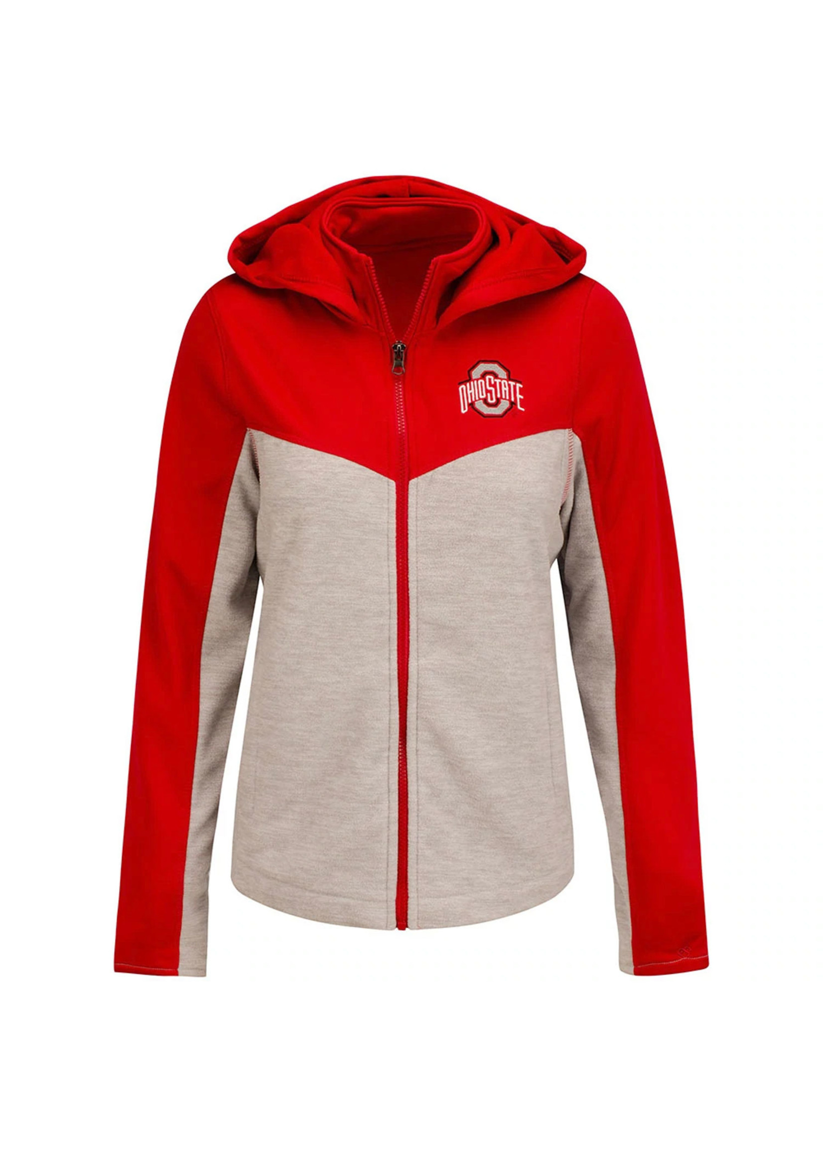 Colosseum Athletics Ohio State Buckeyes Women's Mirror Lake Hooded Full Zip Jacket