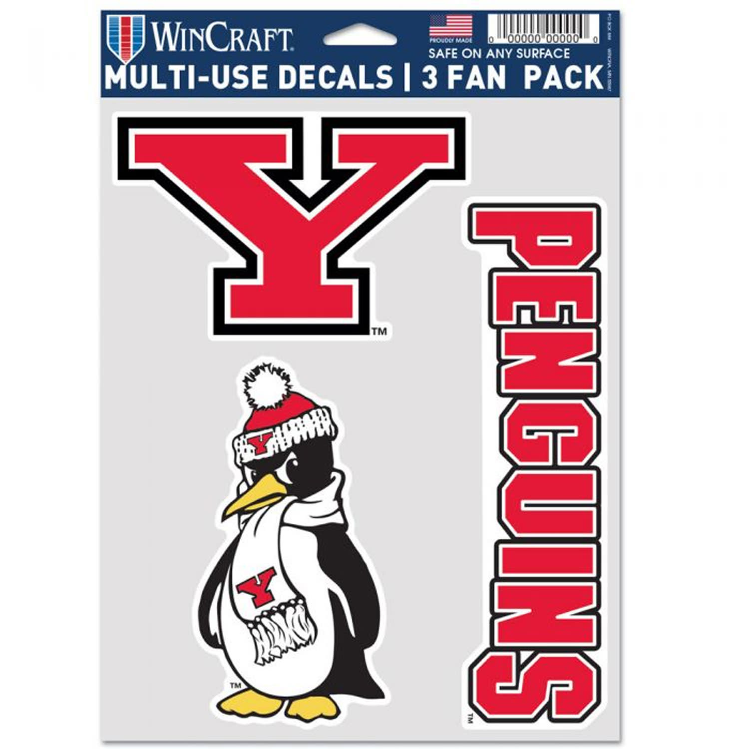 Pittsburgh Penguins 3 Pack Fan Decal - Special Edition