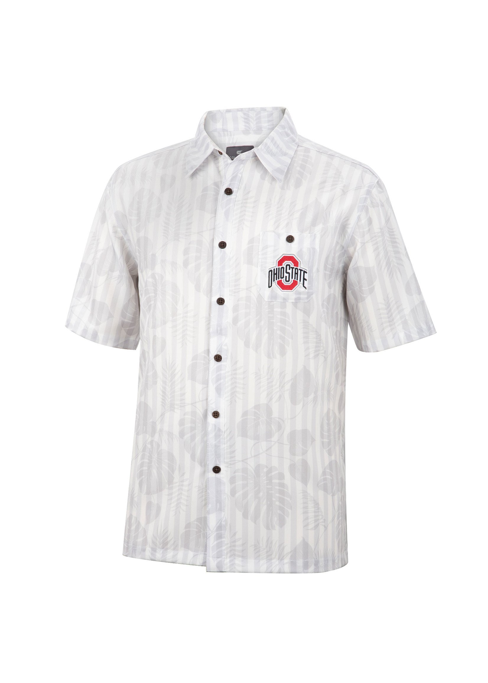 Colosseum Athletics Ohio State Buckeyes His Dudeness Hawaiian Shirt