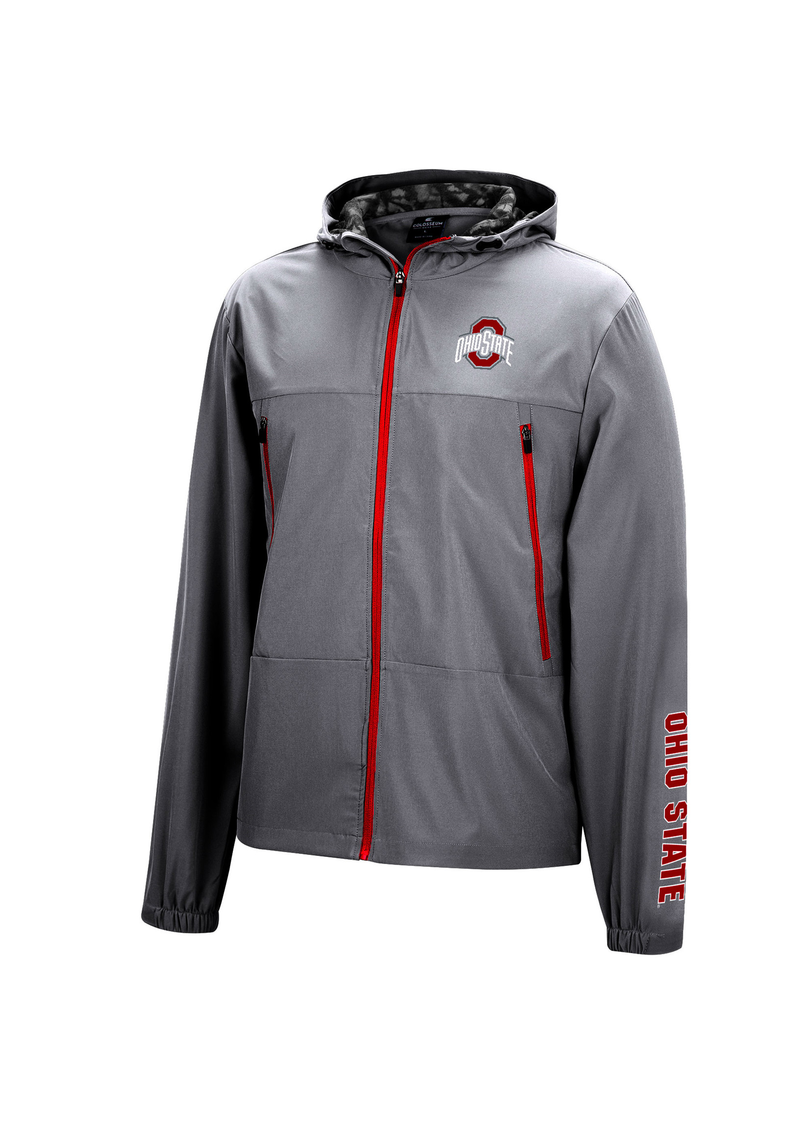 Colosseum Athletics Ohio State Buckeyes Knox Full Zip Light Weight jacket