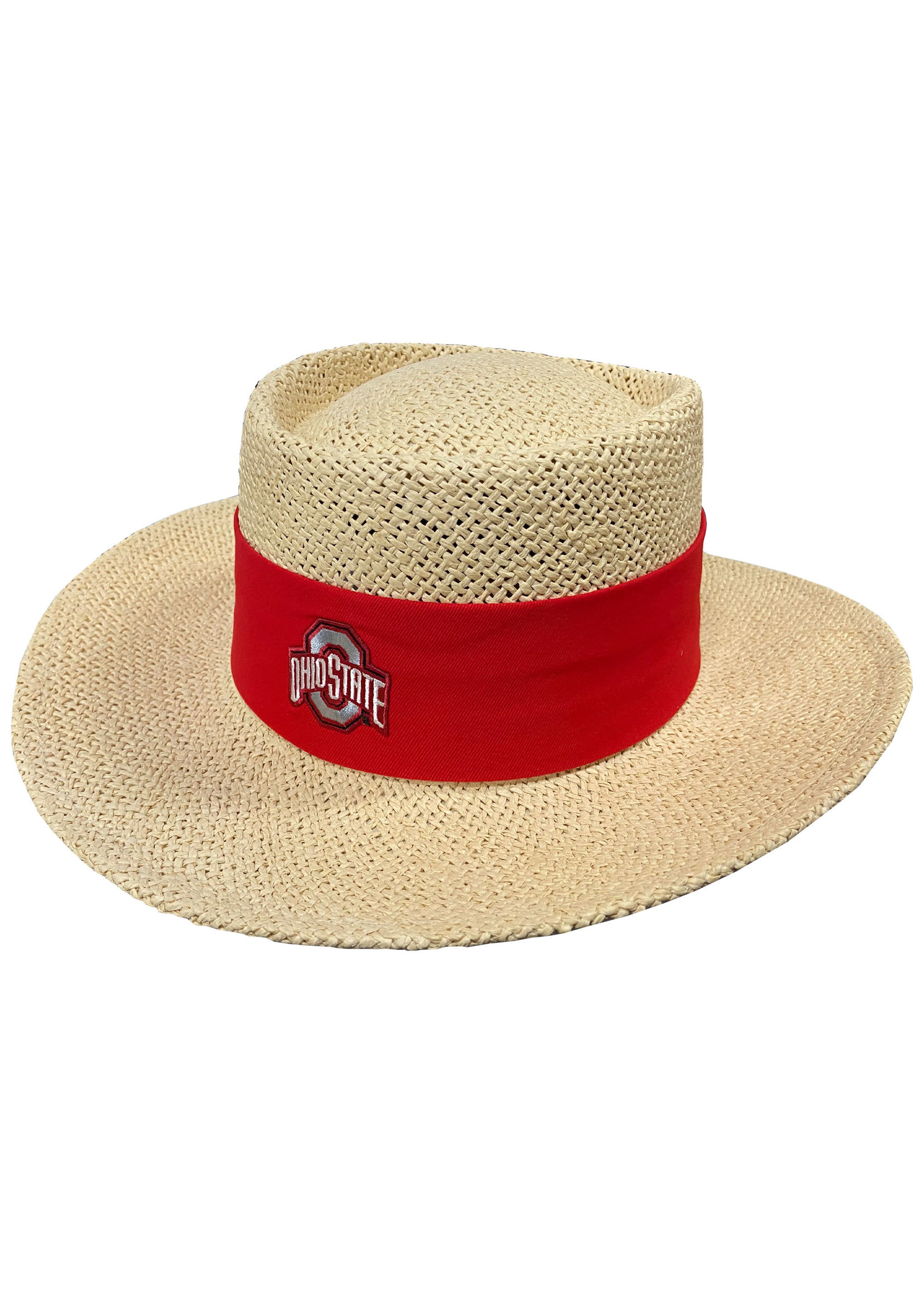 Ohio State Buckeyes Straw Gambler Hat