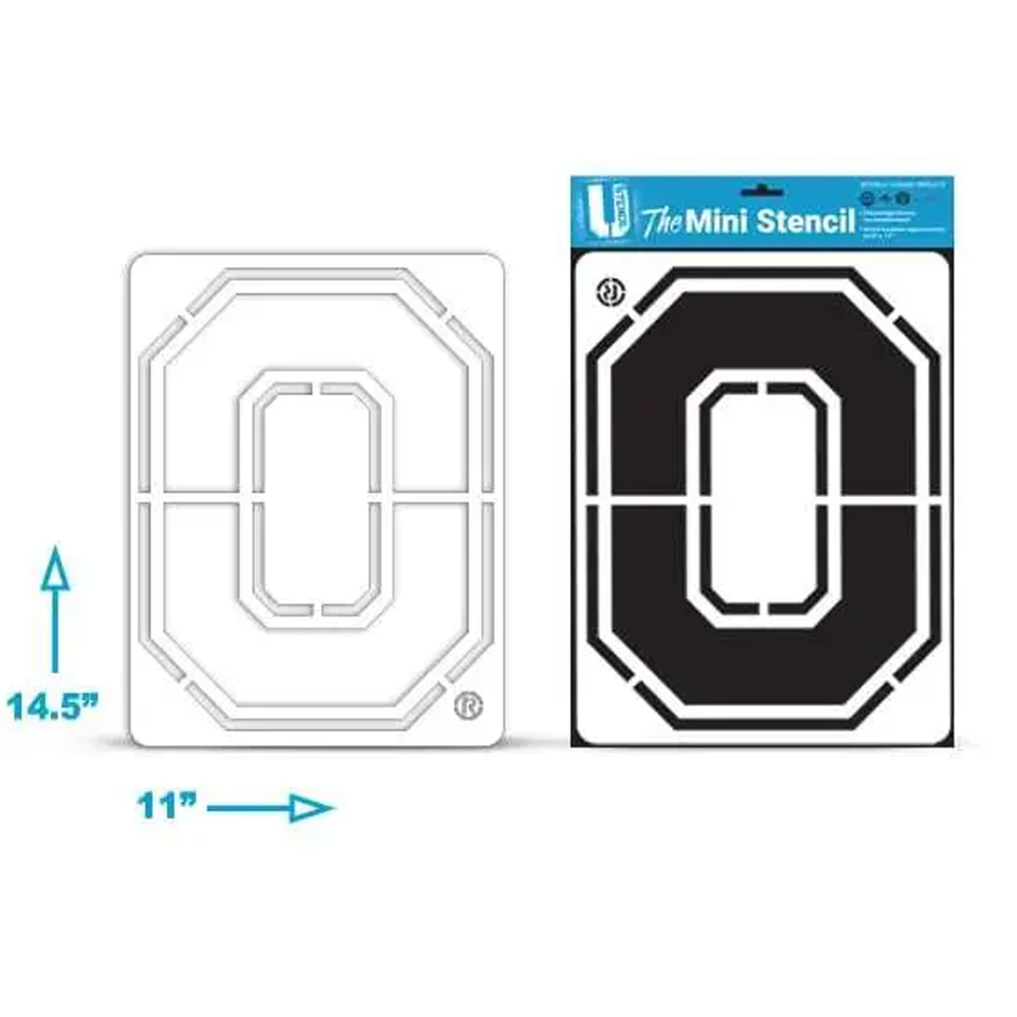 Ohio State Buckeyes Block O Stencil The Mini Everything Buckeyes