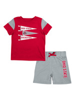 Colosseum Athletics Ohio State Buckeyes Infant Herman 2 Piece Outfit