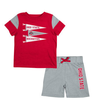 Colosseum Athletics Ohio State Buckeyes Infant Herman 2 Piece Outfit