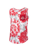 Colosseum Athletics Ohio State Buckeyes Youth Girls Tie-Dye Tank Top