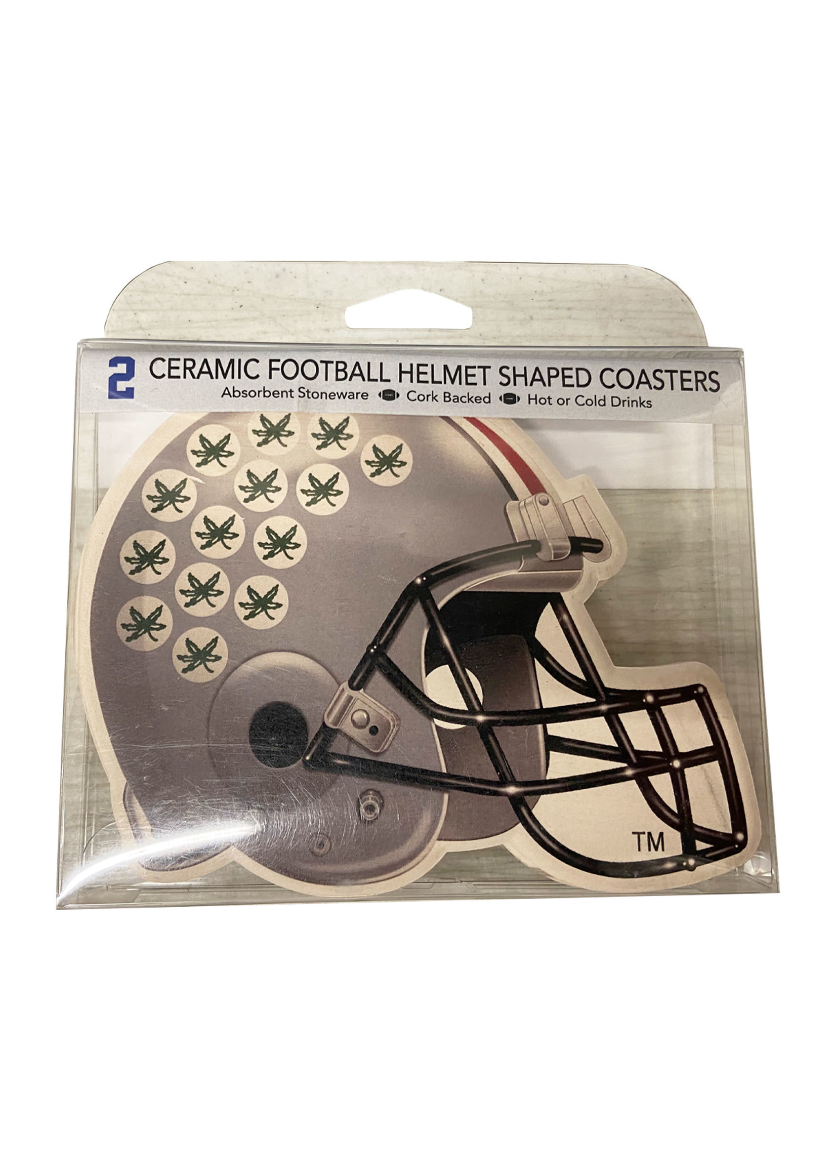 Ohio State Buckeyes Ceramic Helmet Coasters
